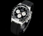 N+ Factory Rolex Daytona Replica with Rubber Strap 155g 40mm*12.2mm 7750/4310/4131 Movement Black Watch